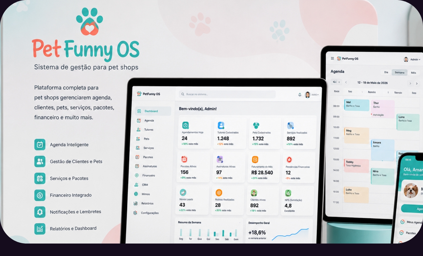 Mockup do PetFunny OS